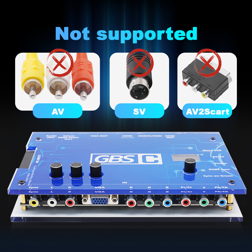 GBS Control RGBs SCART to HDMI Converter for PS2, Dreamcast, NGC