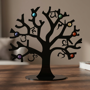 Expositor de Ropa con Diseño de Árbol de los Siete Chakras, Decoración Moderna, Metal Ligero con Recubrimiento en Polvo - Product Image 3