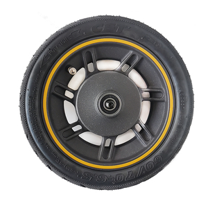 Rueda Delantera 10 Pulgadas Para Patinete Eléctrico MAX G30 - Neumático 60/70-6.5 Con Frenos De Tambor