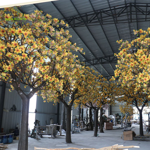 Tùy Chỉnh Handmade Nhân Tạo Lớn 3.5M 4M Vàng Giả <span class=keywords><strong>Magnolia</strong></span> Cây Cho Khách Sạn Nhà Hàng Siêu Thị Mall Cà Phê Cửa Hàng Trang Trí - Product Image 2