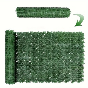Panneau mural végétal en maille de feuilles de lierre artificiel Xinsheng pour balustrade de balcon, plante grimpante décorative, extérieur, mariage, maison - Product Image 1