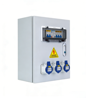 Boîte de distribution d'alimentation industrielle murale complète en acier inoxydable 304, étanche IP67, conforme aux normes RoHS, spécifique aux ateliers