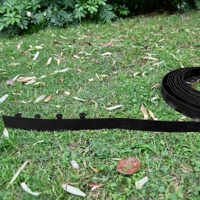 Bordure de pelouse en plastique No Dig Landsfeeder Kitg Kit Clôture de jardin Irotraveleclothder Brocup Distributeur Bordure Livré en PVC Noir