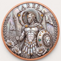 Koin Tembaga Murni 999 5 oz Seri Mitologi Yunani Warna-warni UV Berbagai Jenis Warna Relief Tinggi 3D Edisi Kolektor Koin Tembaga