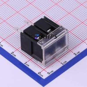 KF28H-7.62-2P Barrier Terminal Block Through hole Component (THT),P=7.62mm Connector With Cover Plate 7.62mm 1x2P Straight Pin - Product Image 1