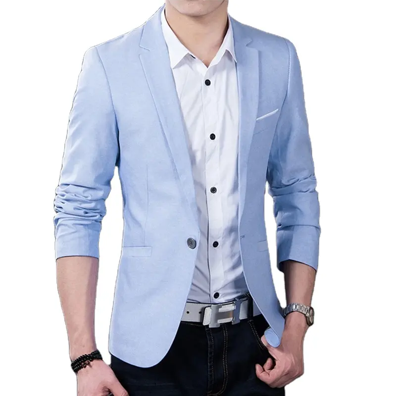 Spring and Autumn Thin Men's Casual Suit Decoration Body Small Suit Youth Single Piece Coat