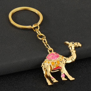 3D thời trang lạc đà thép không gỉ tùy chỉnh chất lượng cao Keychain đáng nhớ lụa đường trẻ em Túi xe Mặt dây chuyền động vật quà lưu niệm - Product Image 4