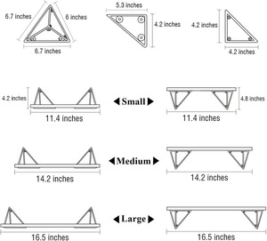 リビングルームの壁収納ユニットホームデコレーション用フローリング壁棚<span class=keywords><strong>3</strong></span>個セット - Product Image 6