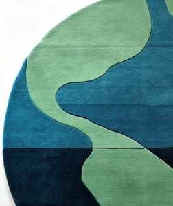 Élégant et confortable tapis à poils hauts en laine écologique doux et durable antidérapant pour la maison salon chambre entrée - Product Image 6