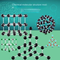 Grand ballon de football en plastique modèle C60, structure cristalline de diamant en silice et chlorure de sodium, pour l'école secondaire