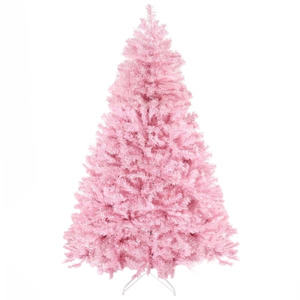 Sapin de Noël artificiel DB 5m rose avec base en acier décoré pour décoration intérieure de fêtes - Product Image 3