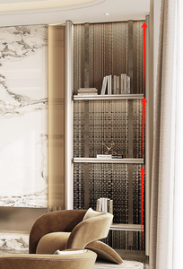 Màn trang trí trần nhà tùy chỉnh theo nhà máy, làm bằng hợp kim nhôm, chất liệu thép không gỉ, lưới mắt cáo kim loại - Product Image 6