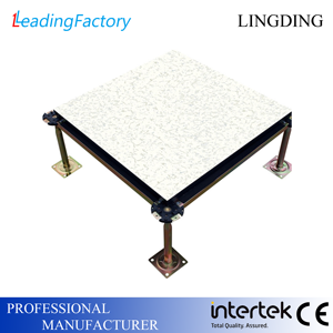 Sistema de suelo elevado de sulfato de calcio con acabado de PVC HPL antiestático certificado CE para salas de ordenadores/servidores, centros de datos, sala limpia - Product Image 4