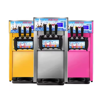 Commerciële ijsmachine, vloermodel, grote capaciteit 20-28-36-48L/u, softijsmachine