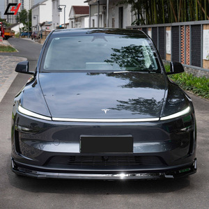 Kit Spoiler Anteriore in ABS Lucido Effetto Carbonio per Nuova Tesla Model <span class=keywords><strong>Y</strong></span> Juniper 2025+, Kit Splitter per Paraurti Anteriore - Product Image 2