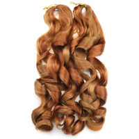 Cheveux à Tresser Bouclés Français en Gros, Extensions de Cheveux Synthétiques Douces Ondulées Bouclées Espagnoles pour Tresses Africaines