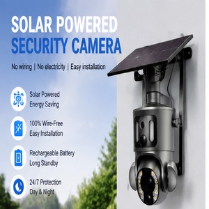 Cámaras de seguridad con panel solar, conjunto de cámaras de seguridad IP66 - Product Image 2