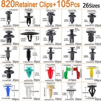 Kit de clips de fixation de voiture en plastique 925 pièces Clips de retenue de carrosserie Clips de rivet d'aile Broche Rivet Garniture de porte de pare-chocs