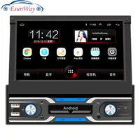 EsunWay 1Din 7Inch Retractable Display Auto Stereo Satellite TV Tuner Android 10.1 Radio Receiver CarラジオMultimedia Player