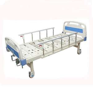 Lit d'hôpital manuel <span class=keywords><strong>à</strong></span> 2 manivelles avec réglage du dossier et barrières latérales pour les soins <span class=keywords><strong>à</strong></span> domicile des patients - Product Image 6