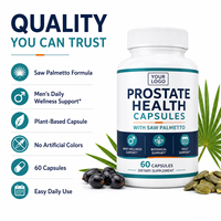 Capsules pour la santé de la prostate avec du palmier nain pour hommes, bloqueur de DHT - Aide à soutenir la santé des voies urinaires et de la prostate chez l'homme