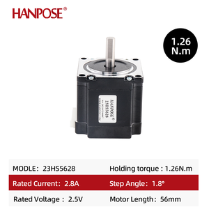 Hanpose มอเตอร์สเต็ปเปอร์มอเตอร์สเต็ป Nema23 <span class=keywords><strong>23hs5628</strong></span> 2.8A 126n.ซม. D-8mm CNC 57สเต็ปเปอร์มอเตอร์สำหรับเครื่องพิมพ์3D และ CNC - Product Image 4