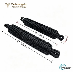 ชุดสร้อยข้อมือไนลอนพาราคอร์ดสีดำสีเขียวแบบทอสำหรับกิจกรรมกลางแจ้ง แคมป์ปิ้ง เดินป่า อุปกรณ์เสริม 4 ชิ้น ใช้ได้ทุกฤดู - Product Image 5
