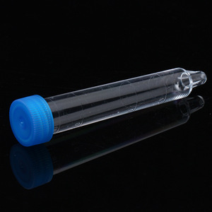 Tamayasu Urine Sediment <b>Tube</b> 12ml <b>Plastic</b> With Screw Cap Graduations For Laboratory Use - Product Image 2