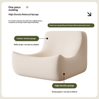 Fauteuil paresseux en tissu en forme de chenille, chaise inclinable individuelle, siège douillet pour balcon, salon, sol et tatami
