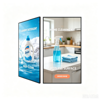 Pantalla Publicitaria LCD Ultra Delgada de 32/43/55/65/75 Pulgadas con WiFi, Montaje en Pared, Alta Luminosidad de 700 Nits