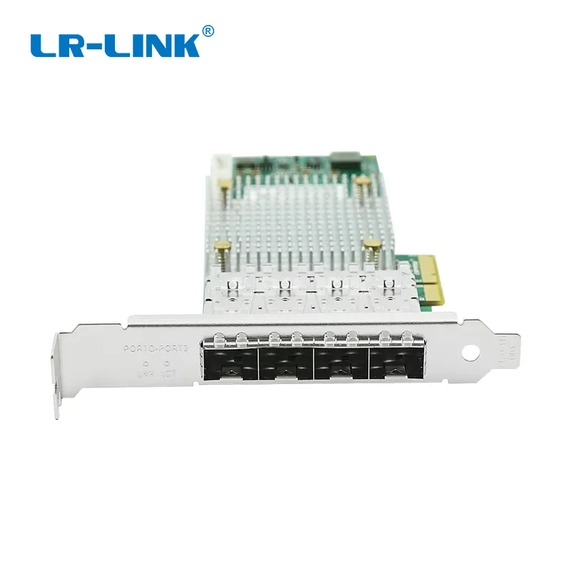 LR-LINK 9054PF-4SFP Intel I350 Boot rom PCIe lan card adapter 100Mbps 4x SFP Port Network Adapter