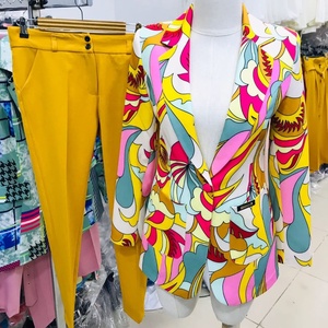 Ensemble de pantalons roses pour jeunes femmes, mode 2020, costume pour femmes, pantalon de travail pour femmes - Product Image 2
