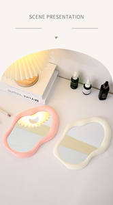 Miroir Offre Spéciale INS avec miroir décoratif de bureau en forme de nuage miroir de courtoisie sur support unilatéral - Product Image 5