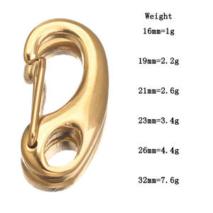 Mosquetón de acero inoxidable de grado marino 304/316 de enlace rápido para cadenas, cortinas, banderas en <span class=keywords><strong>Camping</strong></span>, senderismo, correa para perro - Product Image 6