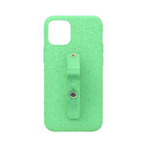 TENCHEN Pour iPhone 12 écologique biodégradable compostable plante fibre recyclé dragonne doigt poignée de support de téléphone - Product Image 3