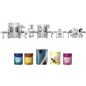 Popular Automatic Engine Oil Filling Capping Machine Automatic Engine Oil Automatic Filling Production Line