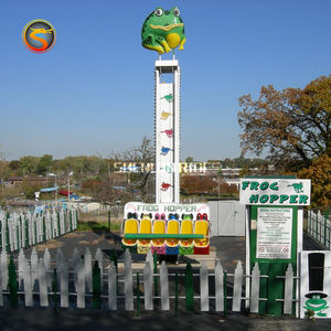 遊園地子供用ゲーム機カエルホッパーライドミニエアドロップフロッグジャンピングライド - Product Image 5