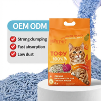 Multi-fruit tofu kattenbakvulling fabrikant sinaasappel druif langdurige geurneutralisatie snelklonterend doorspoelbaar weinig stof OEM bulk