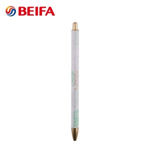 Beifa PKB80004 Factory Price Customizable <strong>Metal</strong> Ball <strong>Pen</strong> <strong>Printed</strong> Pattern Retractable <strong>Metal</strong> Ballpoint <strong>Pen</strong> Without Clip - Product Image 6