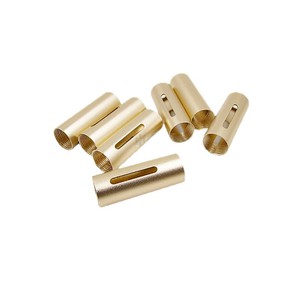 Tubo de latón mecanizado en torno CNC con ranura para aplicaciones de hardware personalizadas - Product Image 1