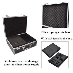Estuche de almacenamiento de aleación de aluminio duradero a prueba de polvo con esponja personalizada portátil tatuaje maquillaje caja de transporte maletín bloqueable con llave - Product Image 4
