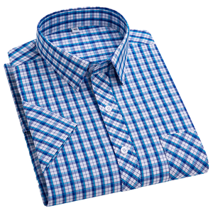 Camicia a quadri Casual da <span class=keywords><strong>uomo</strong></span> OEM/ODM <span class=keywords><strong>comodo</strong></span> abito di flanella traspirante per la vita quotidiana di lavoro monopetto alla moda - Product Image 5