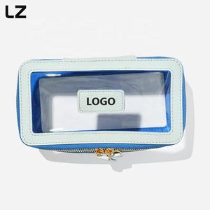 Bolsa de maquillaje transparente LZ, caja de pantalones impermeable de cuero de PVC transparente, neceser de viaje, bolsa con cremallera para mujer, monedero de almacenamiento - Product Image 5