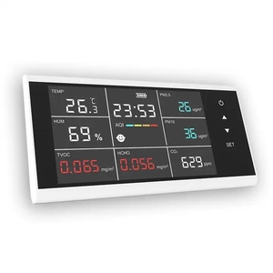 Détecteur de CO2 HEDAO, détecteur de PM2.5, HCHO, TVOC, moniteur de qualité de l'air pour la qualité de l'air intérieur de la chambre - Product Image 1