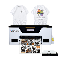 Graphking A4 A3 tamaño único XP600 cabezal DTF impresora impresión camiseta ropa prendas telas Plotter máquina con horno