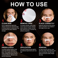 Bandes de nez adhésives fortes respirant mieux respirer bandelettes nasales pour le ronflement