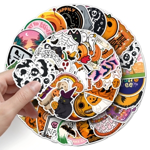Pegatinas Divertidas de Halloween con Memes, Pegatinas de Calabaza Fantasma de Dibujos Animados para Botellas de Agua, Computadoras Portátiles y Recuerdos de Fiesta - Product Image 4