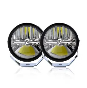 Nuova promozione 3 pollici luce LED 30W moto ambra fendinebbia bianchina doppia colore bianco luce di guida auto universale