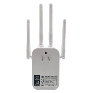 2.4G+5.8G Dual WiFi Repeater <b>Camera</b> 1200Mbps Dual Band Wireless Extender with 4 Antennas White Plastic Body - Product Image 4