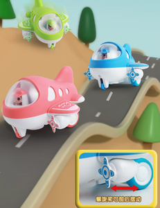 Jouets d'avion à inertie pour enfants, petit modèle d'avion de <span class=keywords><strong>voyage</strong></span> <span class=keywords><strong>en</strong></span> plastique, résistant aux chutes, avec fonction de balancement avant-arrière - Product Image 2